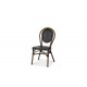Rennes stol, brun/svart textylene