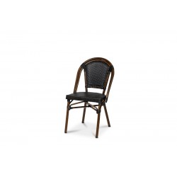 Paris stol, svart textylene