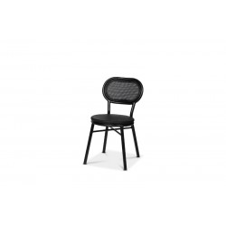 Grasse stol, svart/svart textilene
