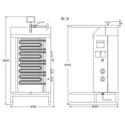 Potis kebabgrill E2-S